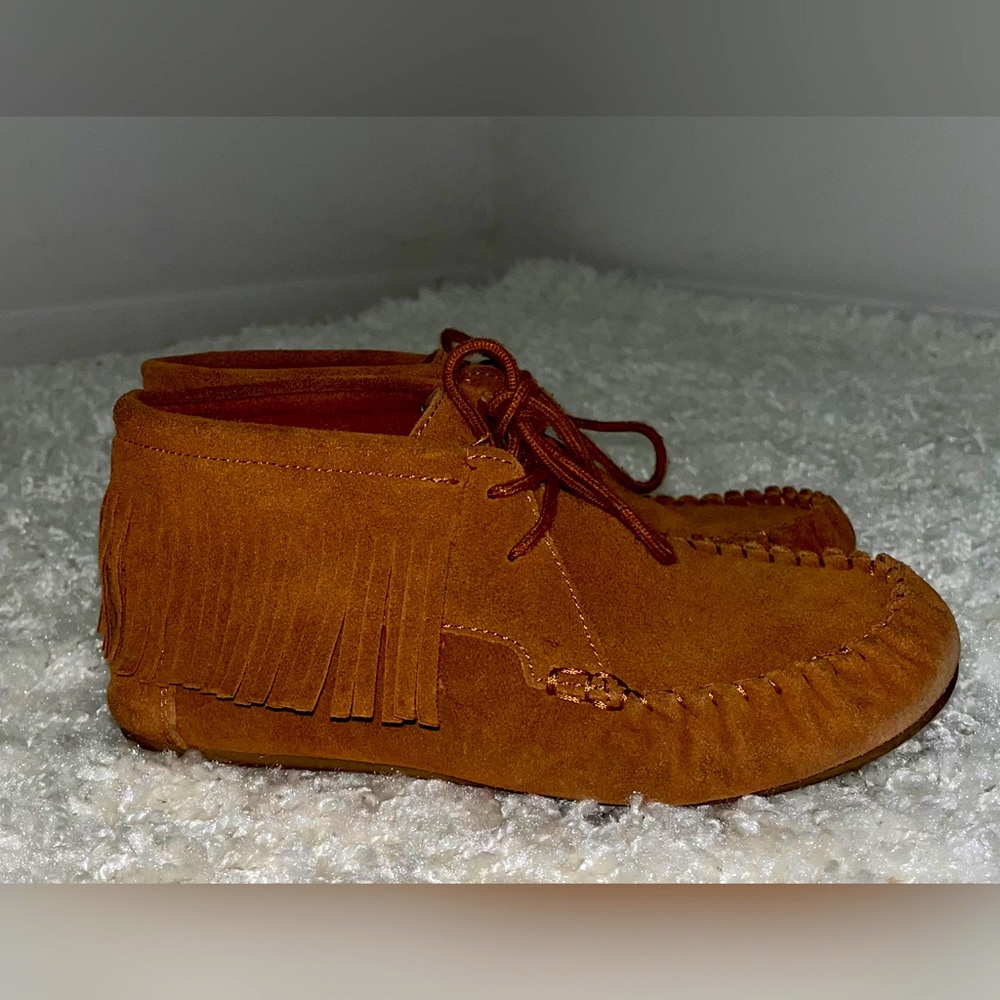 Moccasin Fringed Booties